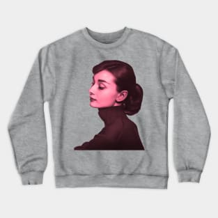 Pink Audrey Hepburn Crewneck Sweatshirt